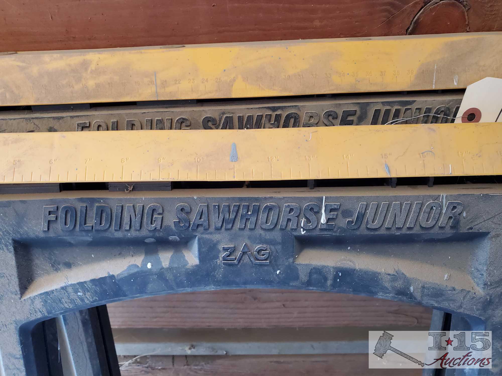 (2) Folding Sawhorse Juniors