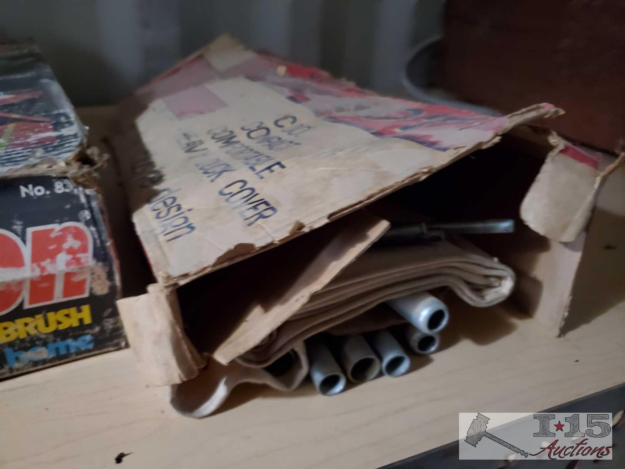 Rags, Bungee Cords, Lantern and More