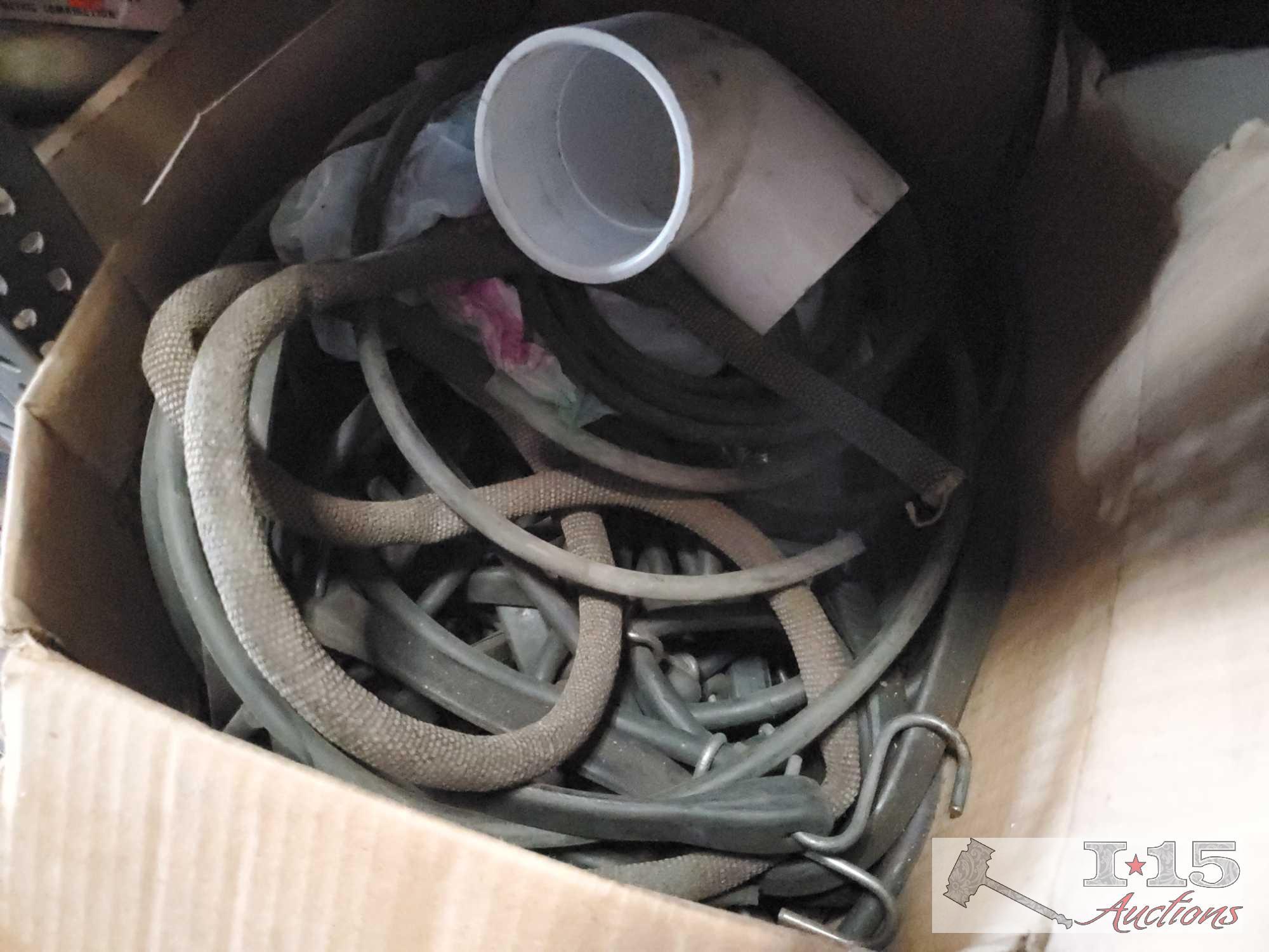 Rags, Bungee Cords, Lantern and More