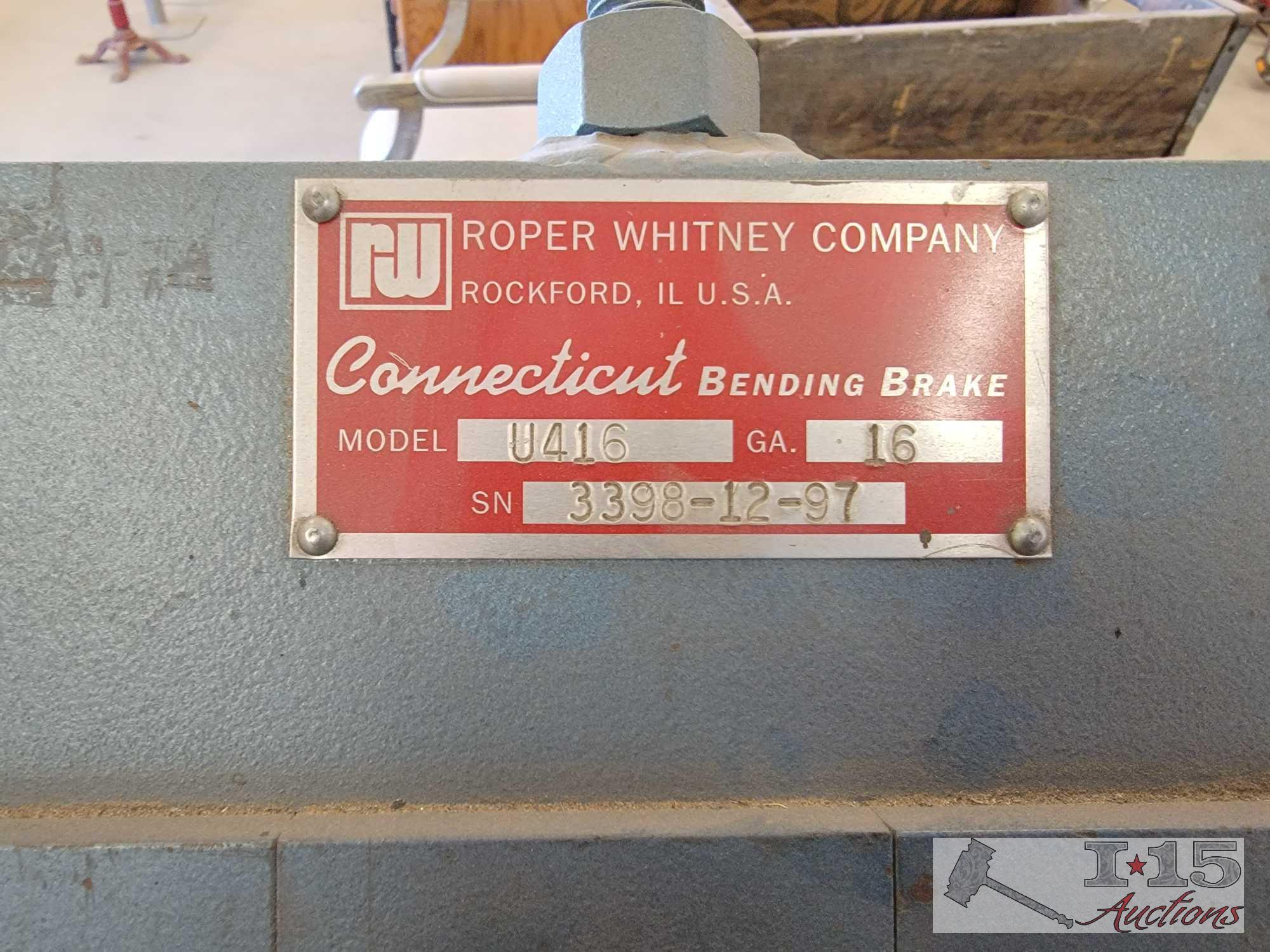 Roper Whitney U416 Connecticut Bending Brake