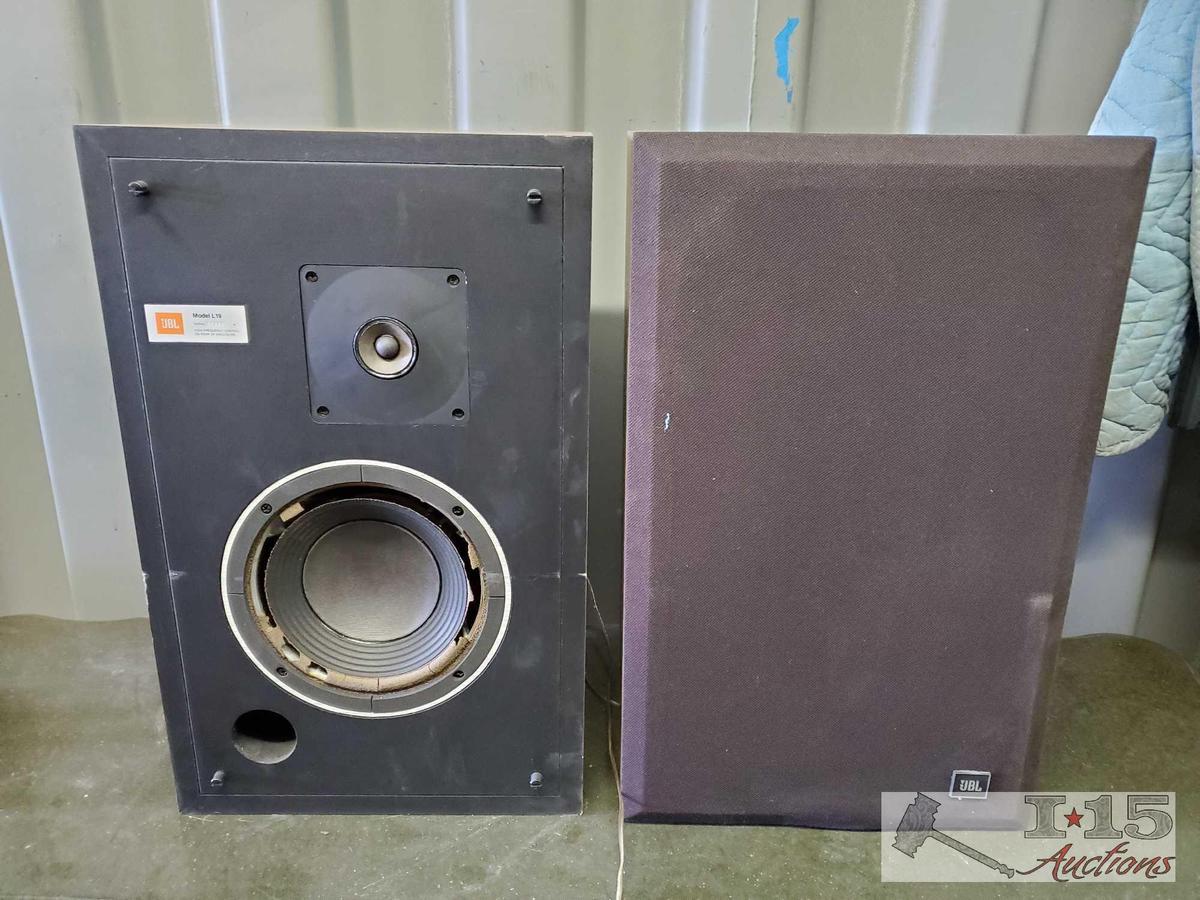 2 JBL L19 System Impedence 8 Ohms Speakers