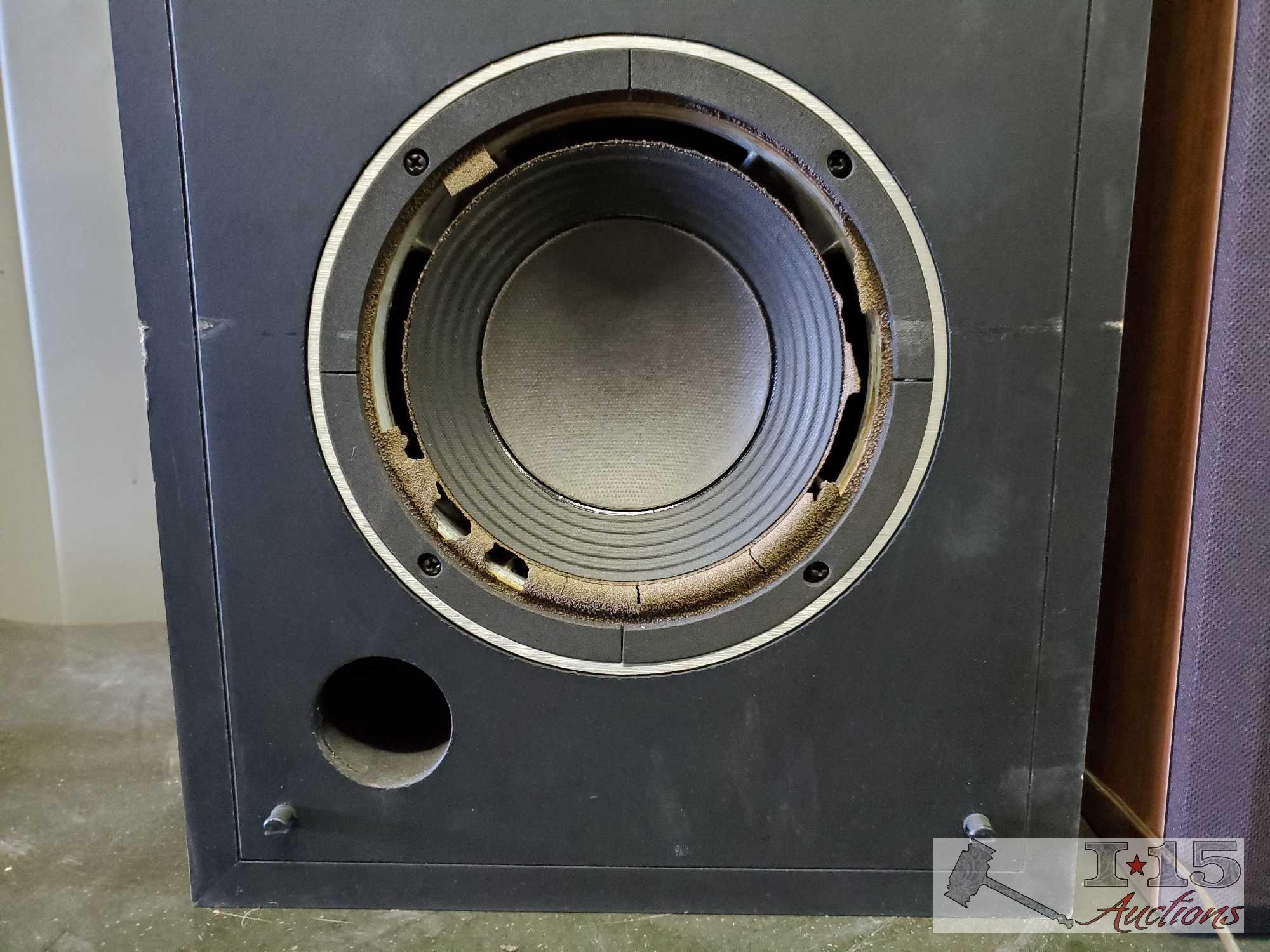 2 JBL L19 System Impedence 8 Ohms Speakers