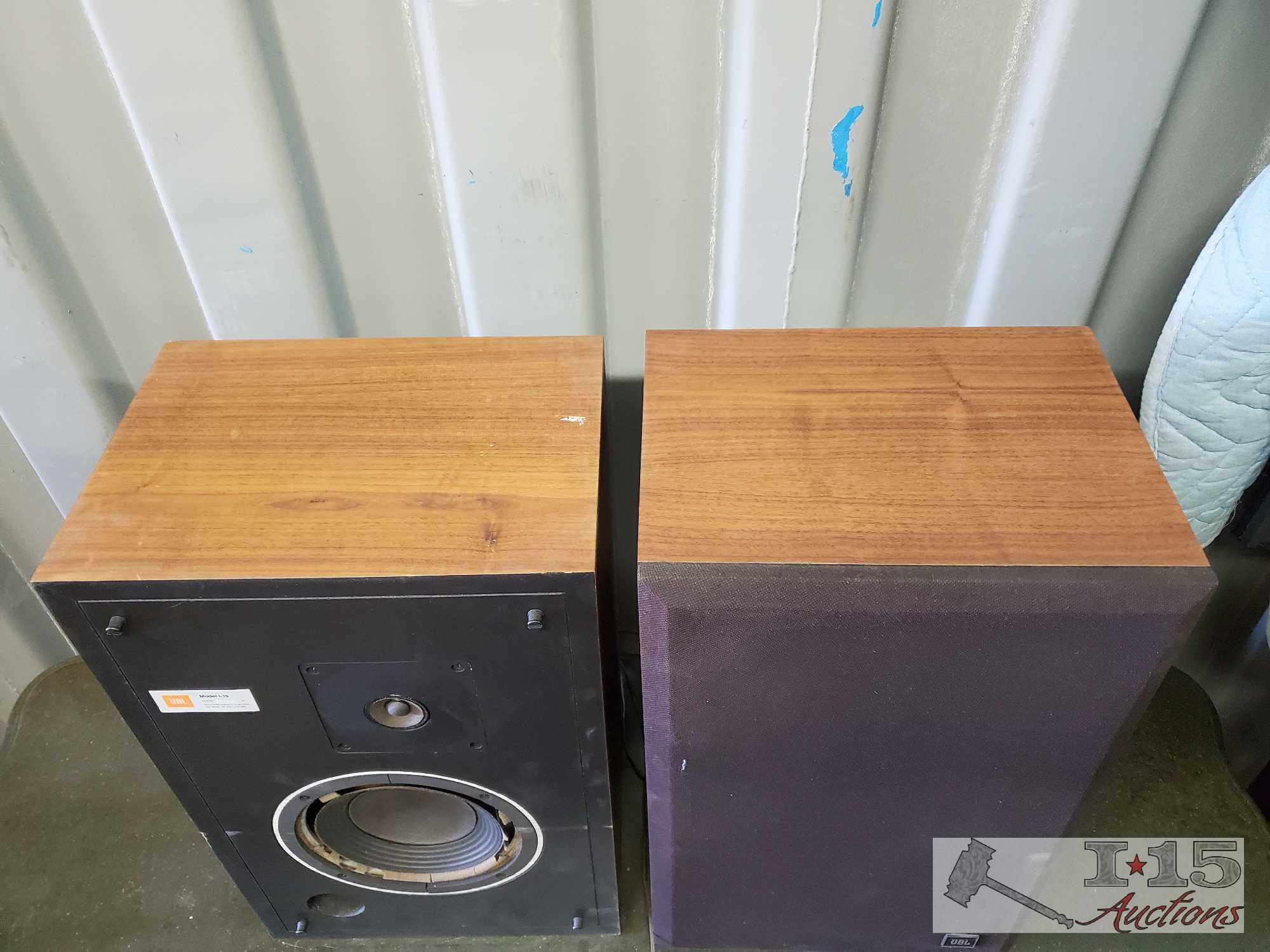 2 JBL L19 System Impedence 8 Ohms Speakers