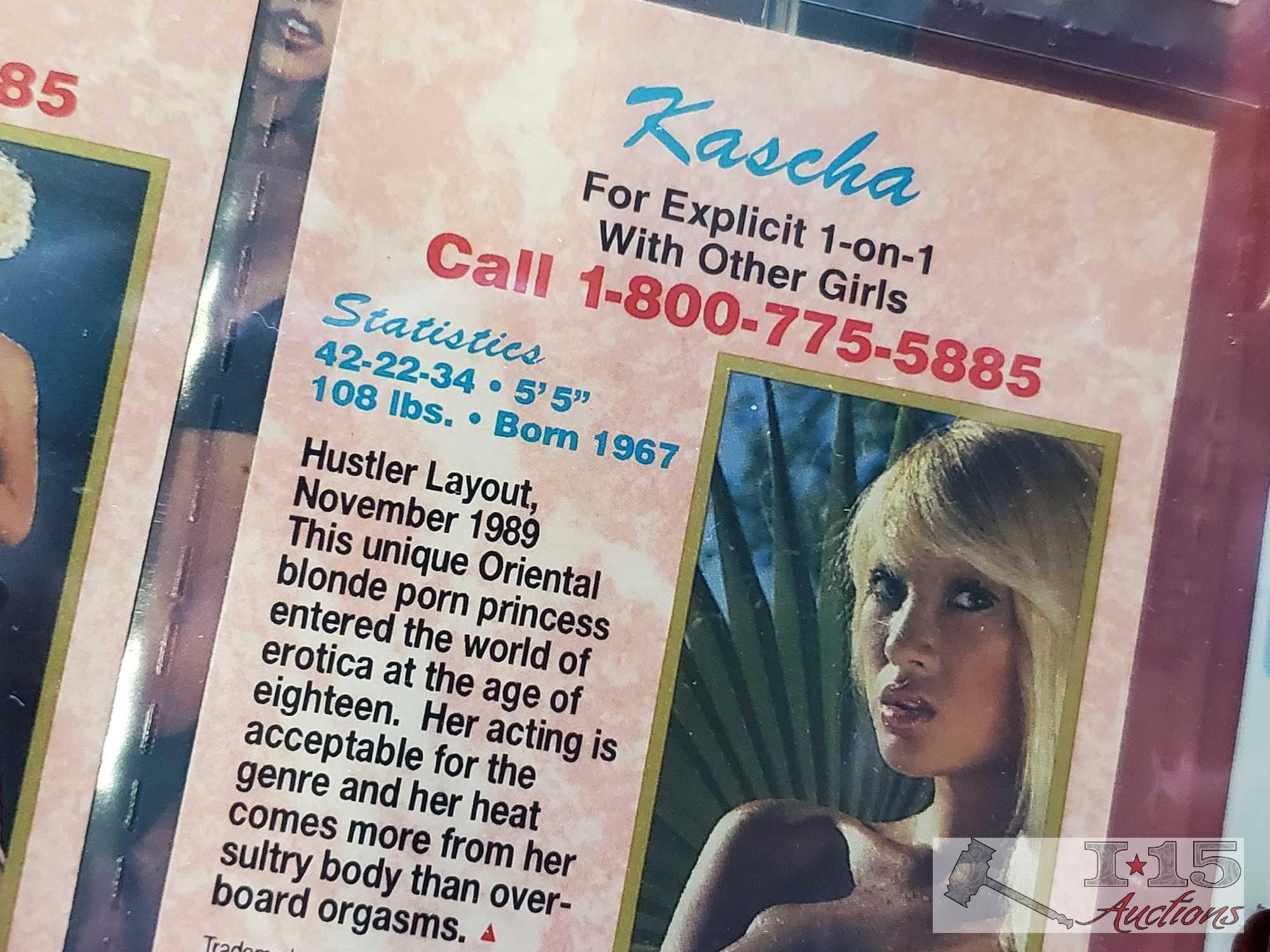 Over 15 Adult SIGNED Magazines, Poster, Calendar & Binder of Hustler Cards