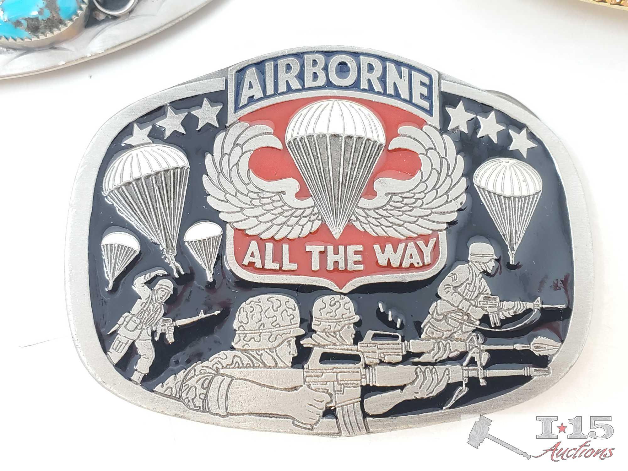 (3) Belt Buckles