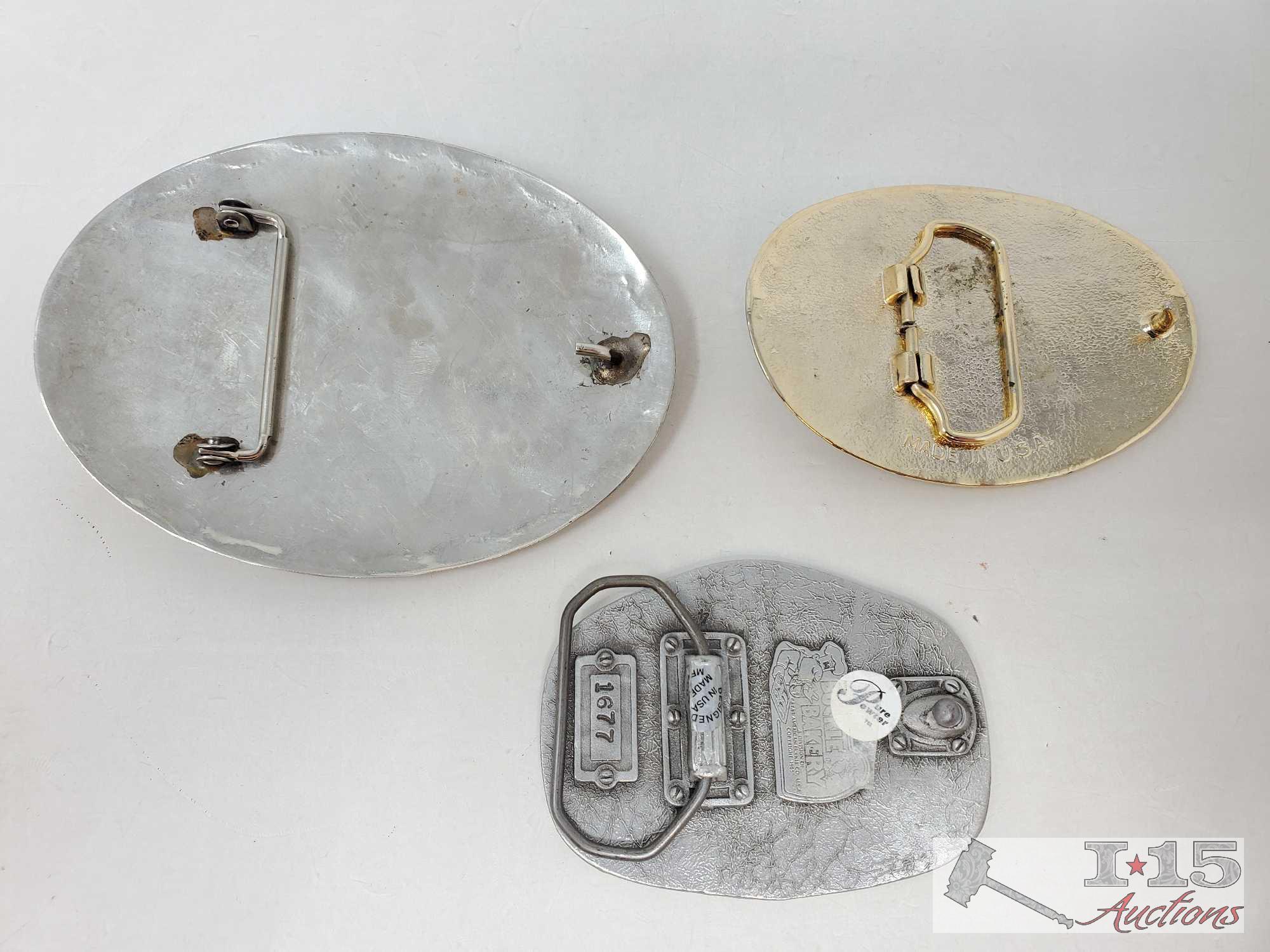 (3) Belt Buckles