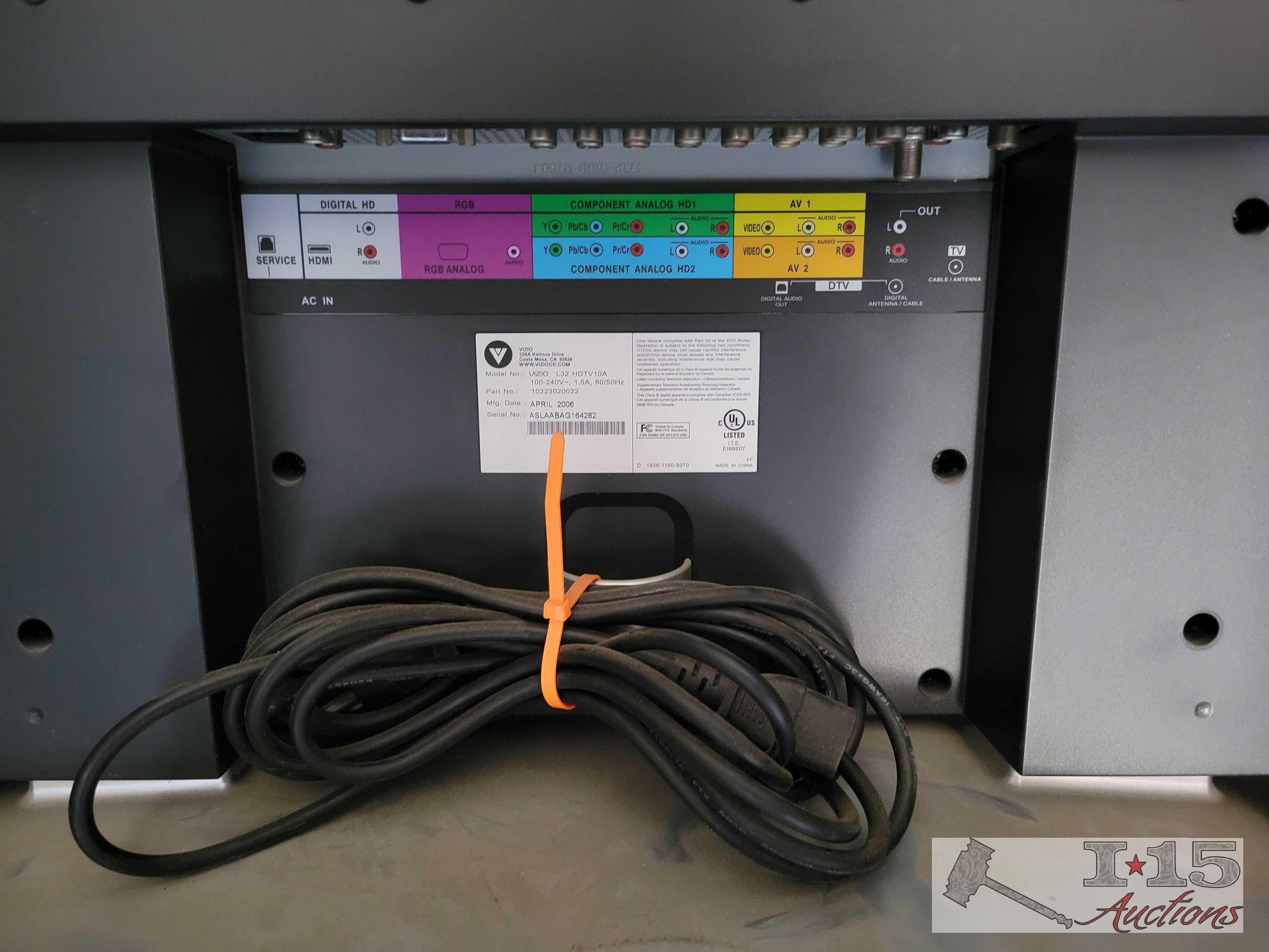 42" Vizio HDTV With power cord