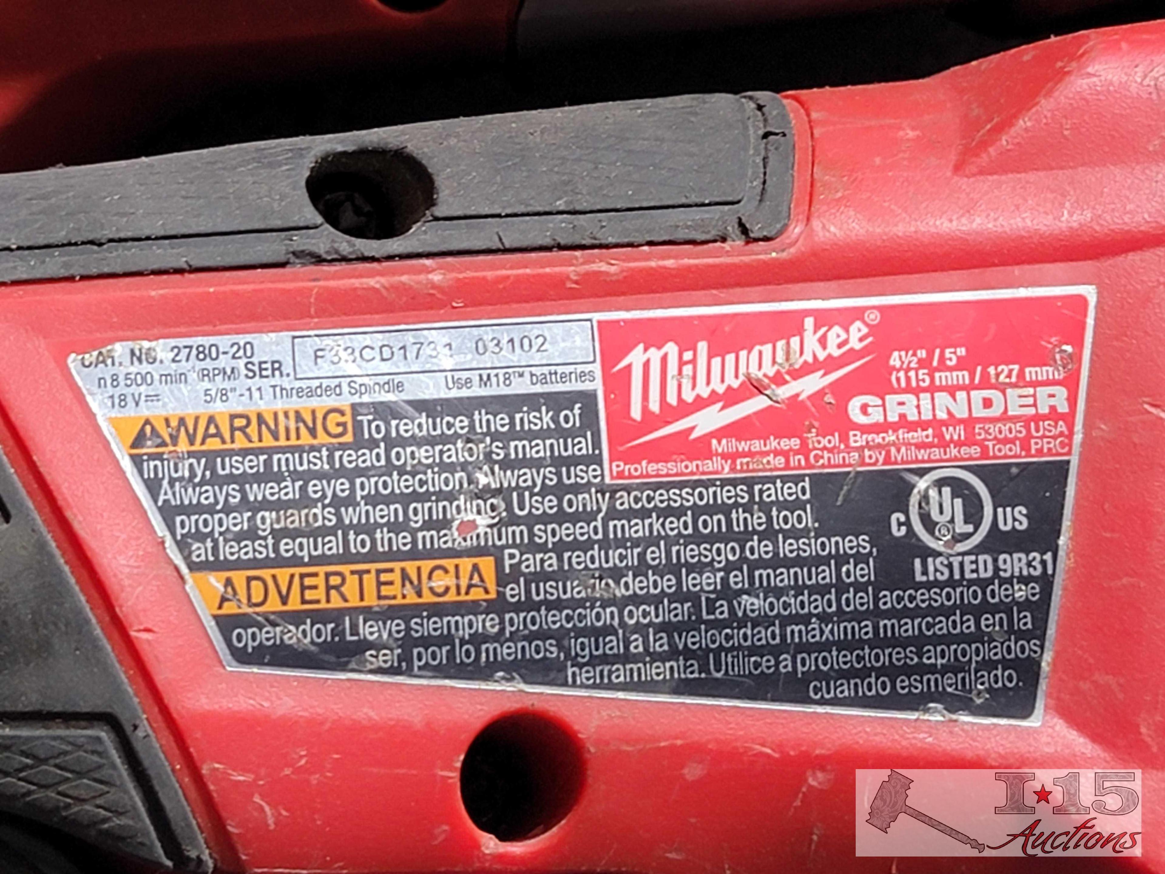Reciprocating Saw, Grinder, Cobra+ & Batteries