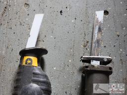 (3) Reciprocating Saws, Fast Charger & Saw Blades