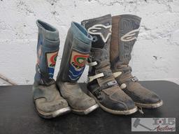 Alpine Star Tech 8 and Vintage Gaerne Riding Boots
