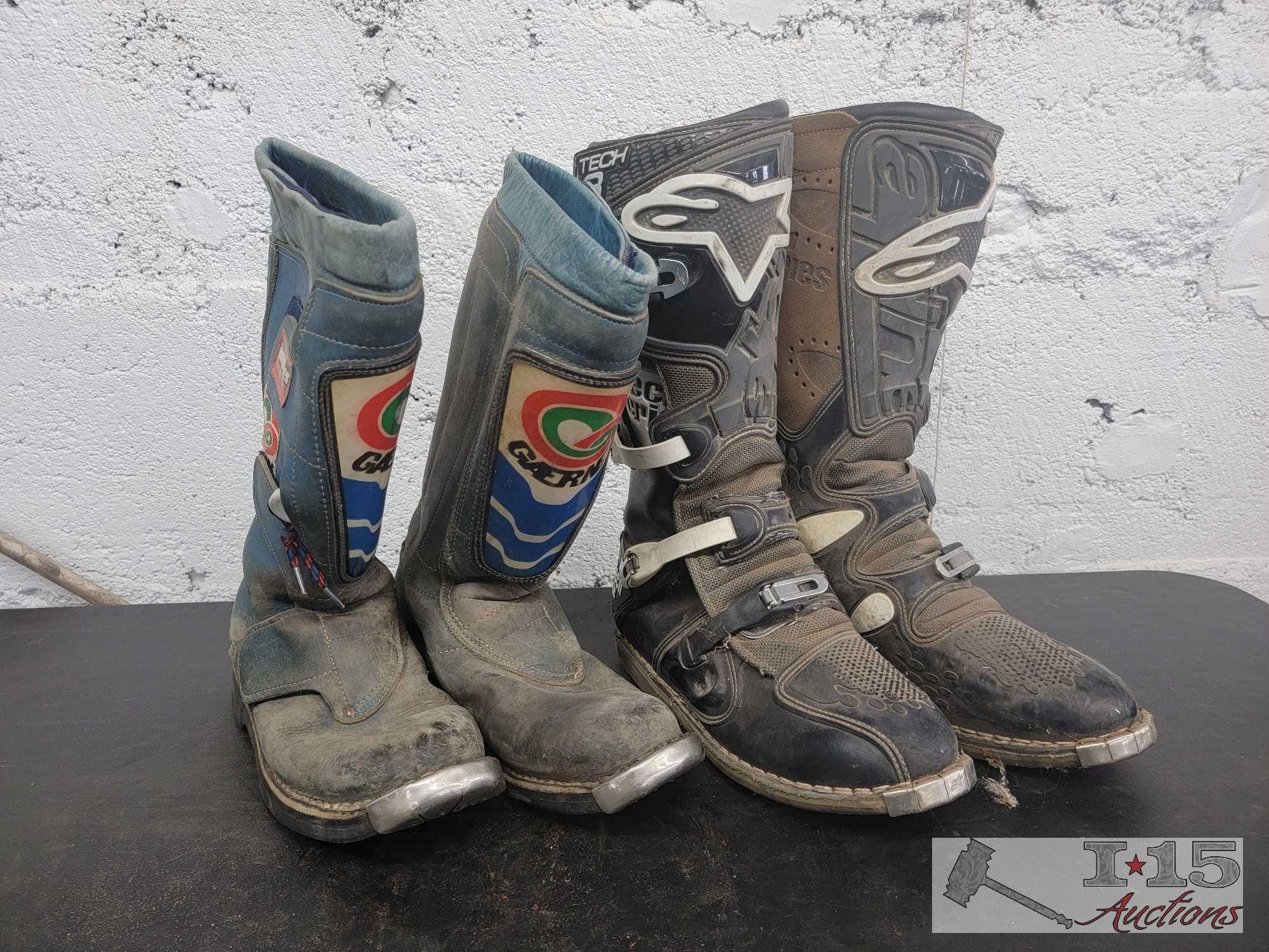 Alpine Star Tech 8 and Vintage Gaerne Riding Boots