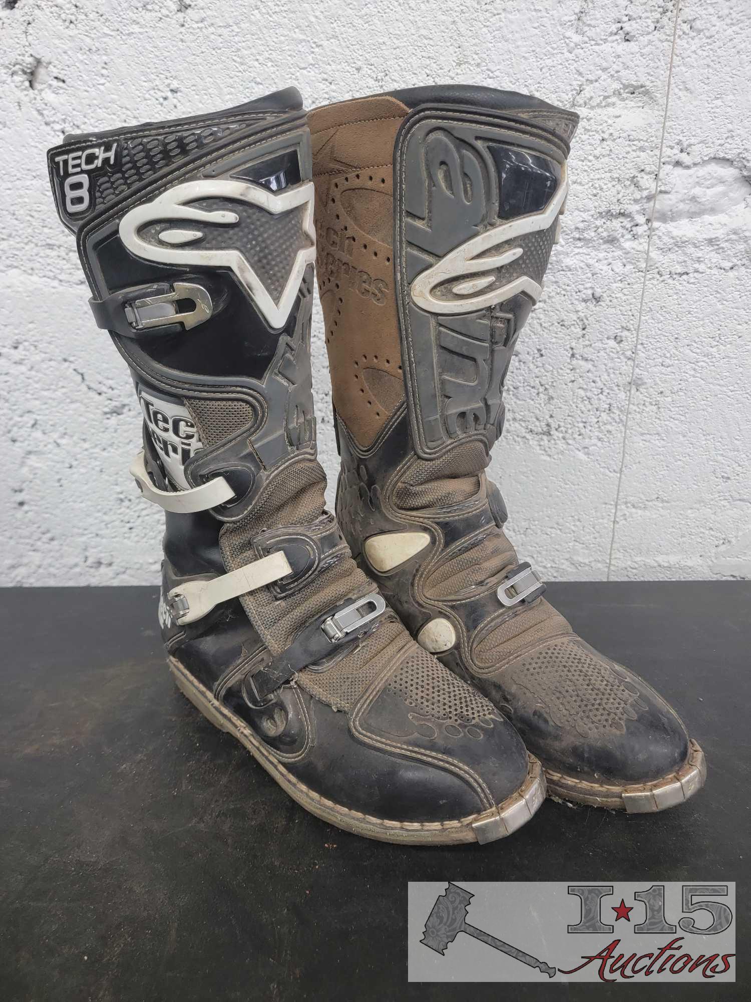 Alpine Star Tech 8 and Vintage Gaerne Riding Boots