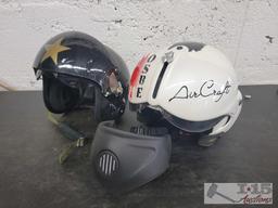 New White Obse Air Craft Double Lens Large Helmet and Firgter Pilot Double Lens Motorcycle Helmet