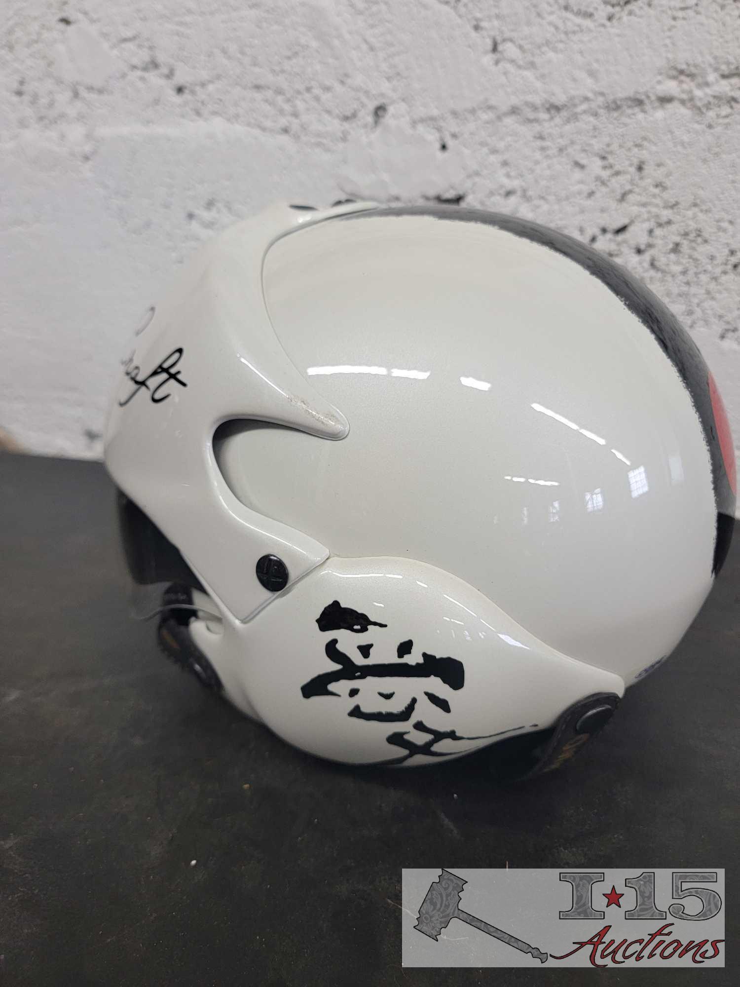 New White Obse Air Craft Double Lens Large Helmet and Firgter Pilot Double Lens Motorcycle Helmet