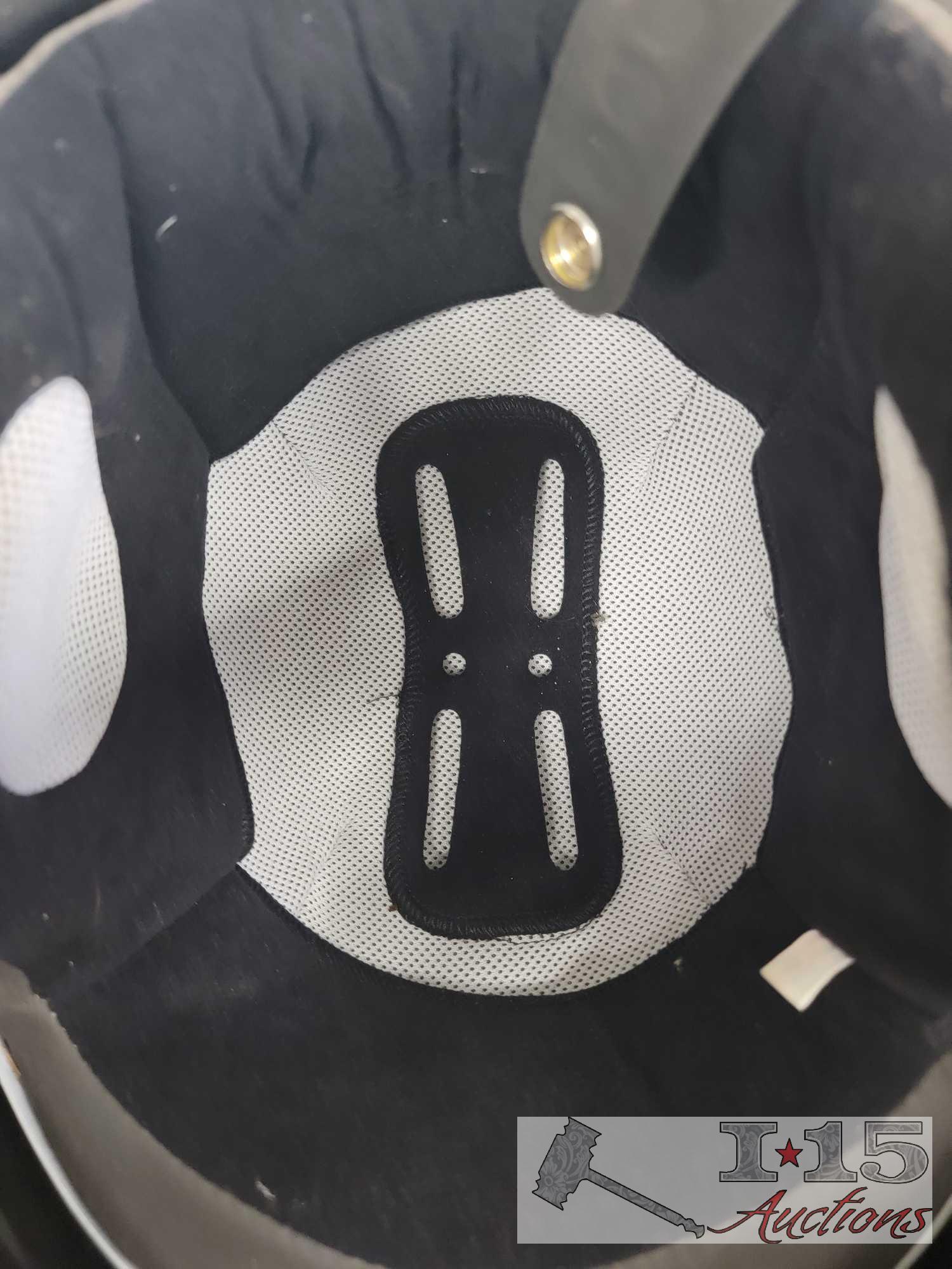 New White Obse Air Craft Double Lens Large Helmet and Firgter Pilot Double Lens Motorcycle Helmet
