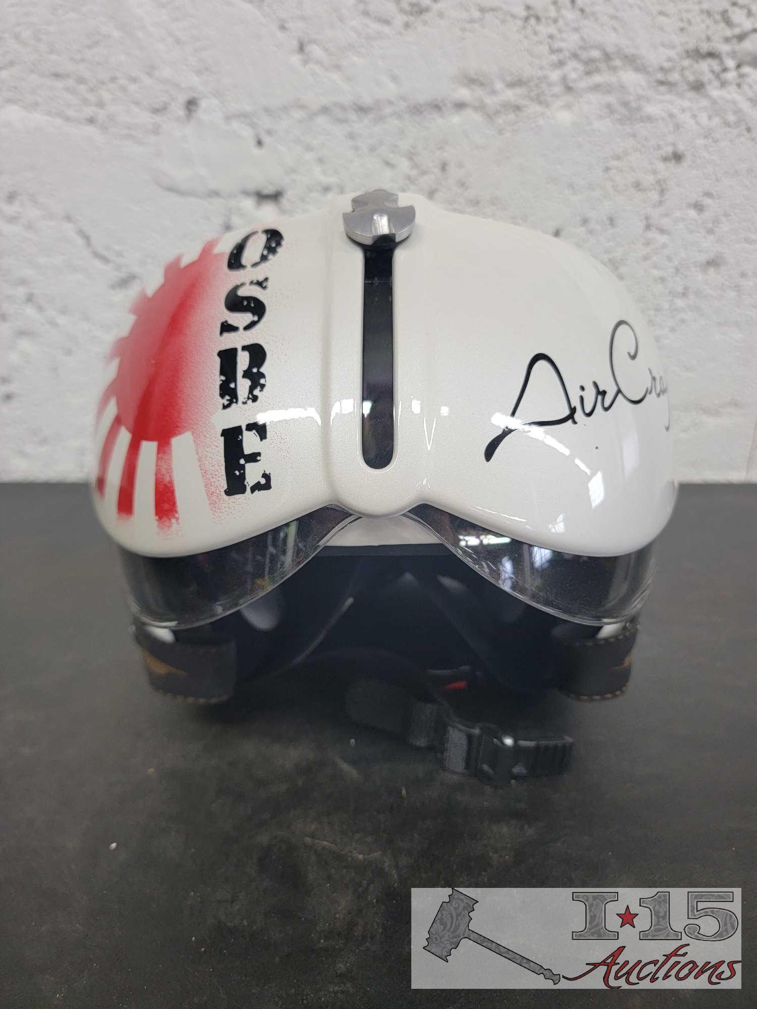 New White Obse Air Craft Double Lens Large Helmet and Firgter Pilot Double Lens Motorcycle Helmet
