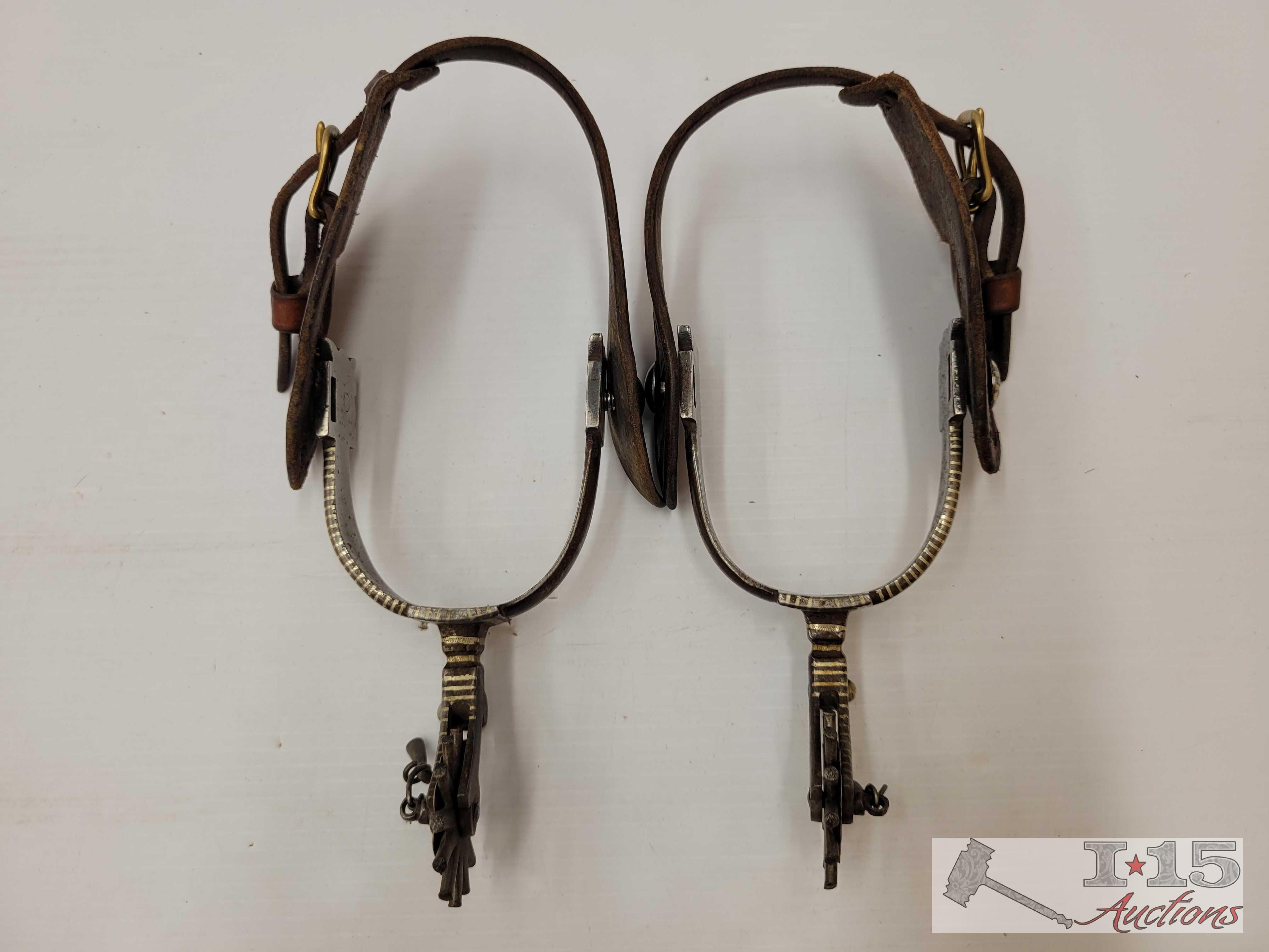 Spurs and Basket Weave Spur Straps