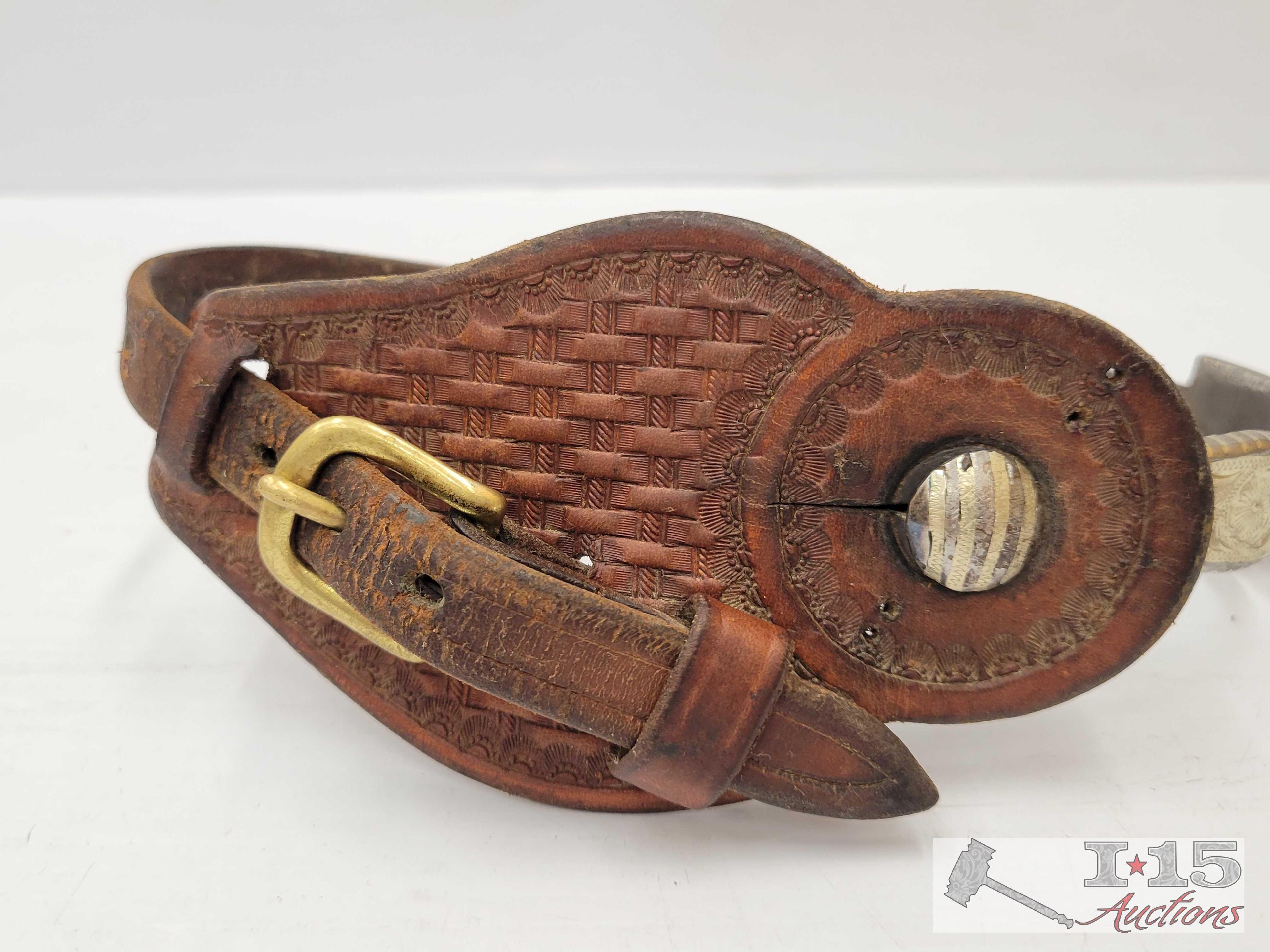 Spurs and Basket Weave Spur Straps