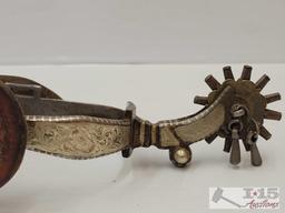 Spurs and Basket Weave Spur Straps