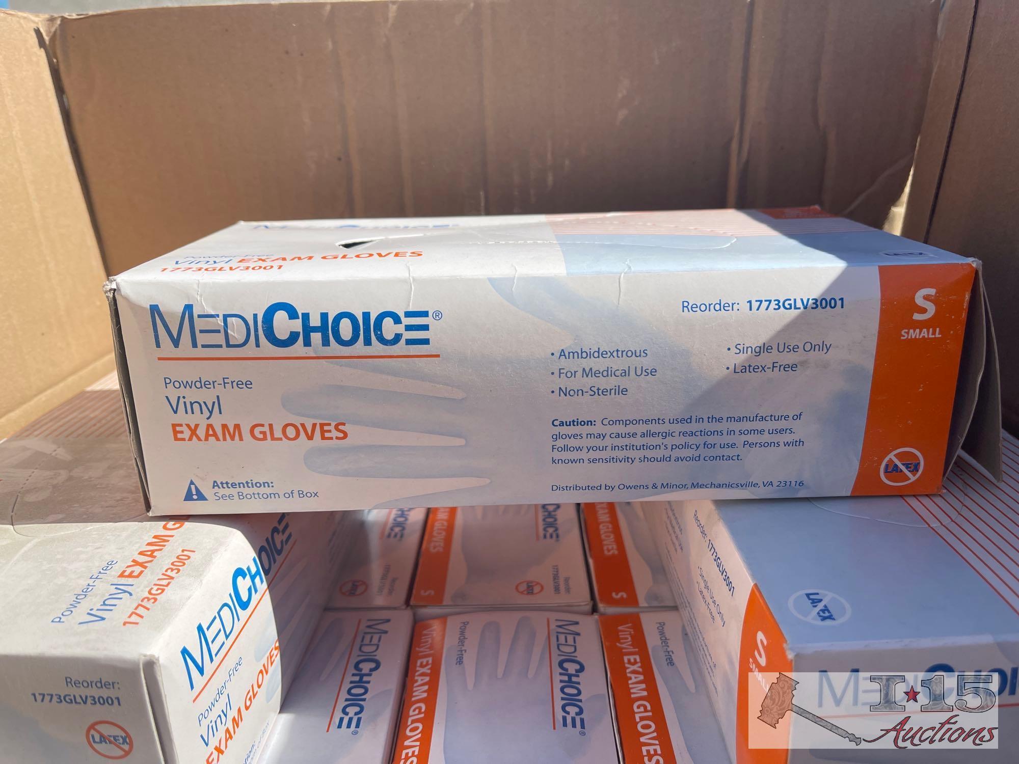 Pallet of Medical Gloves and Masks