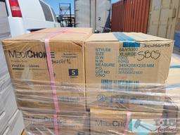 Pallet of Medical Gloves and Masks