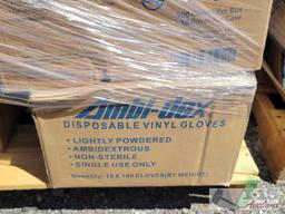 Pallet of Medical Gloves and Masks