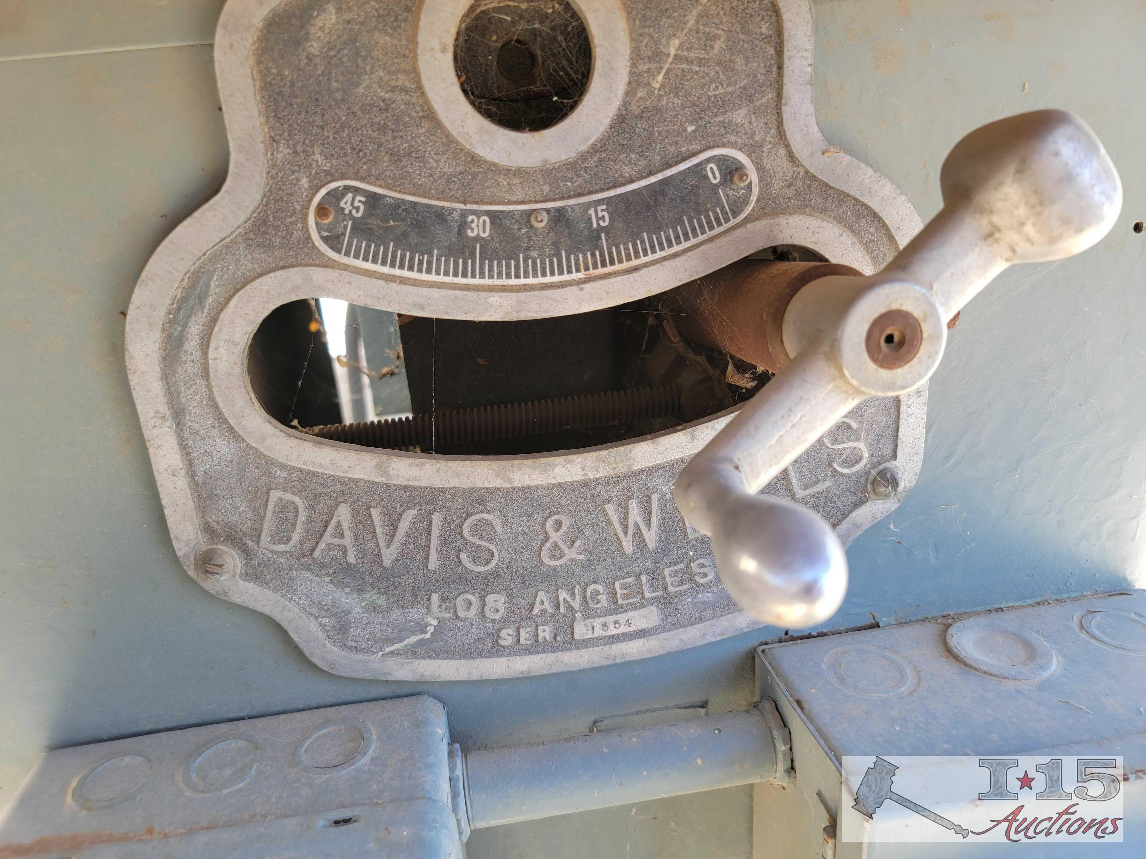Davis & Wells Table Saw