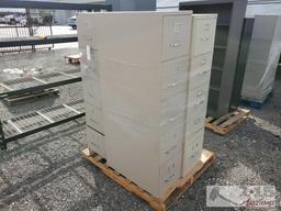 (3) Metal Filing Cabinets