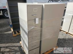 (3) Metal Filing Cabinets