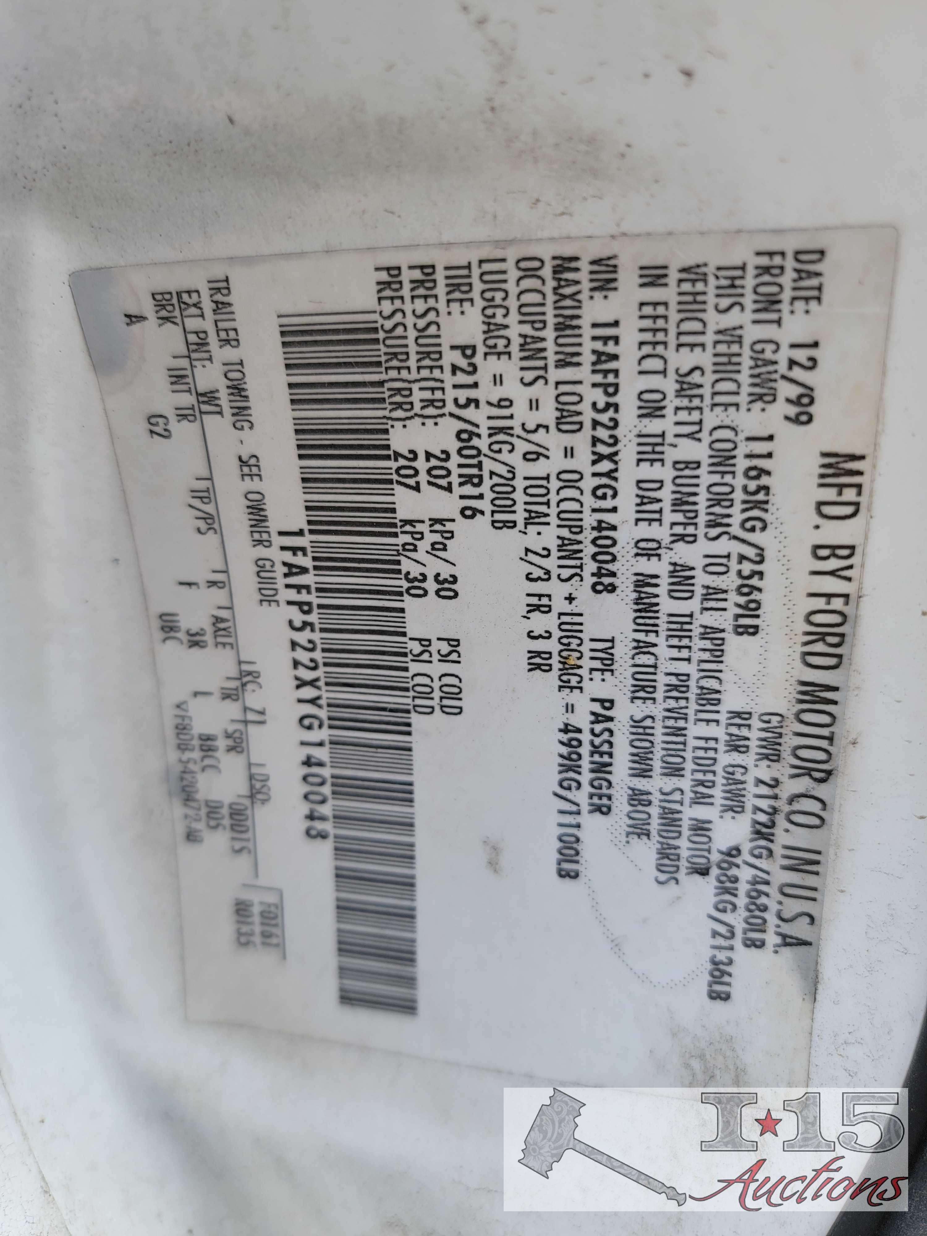 2000 Ford Taurus