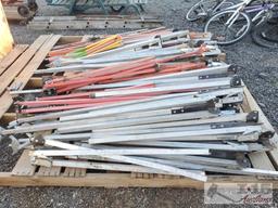 Aprox 25 Caution Sign Holders and Extra Pieces