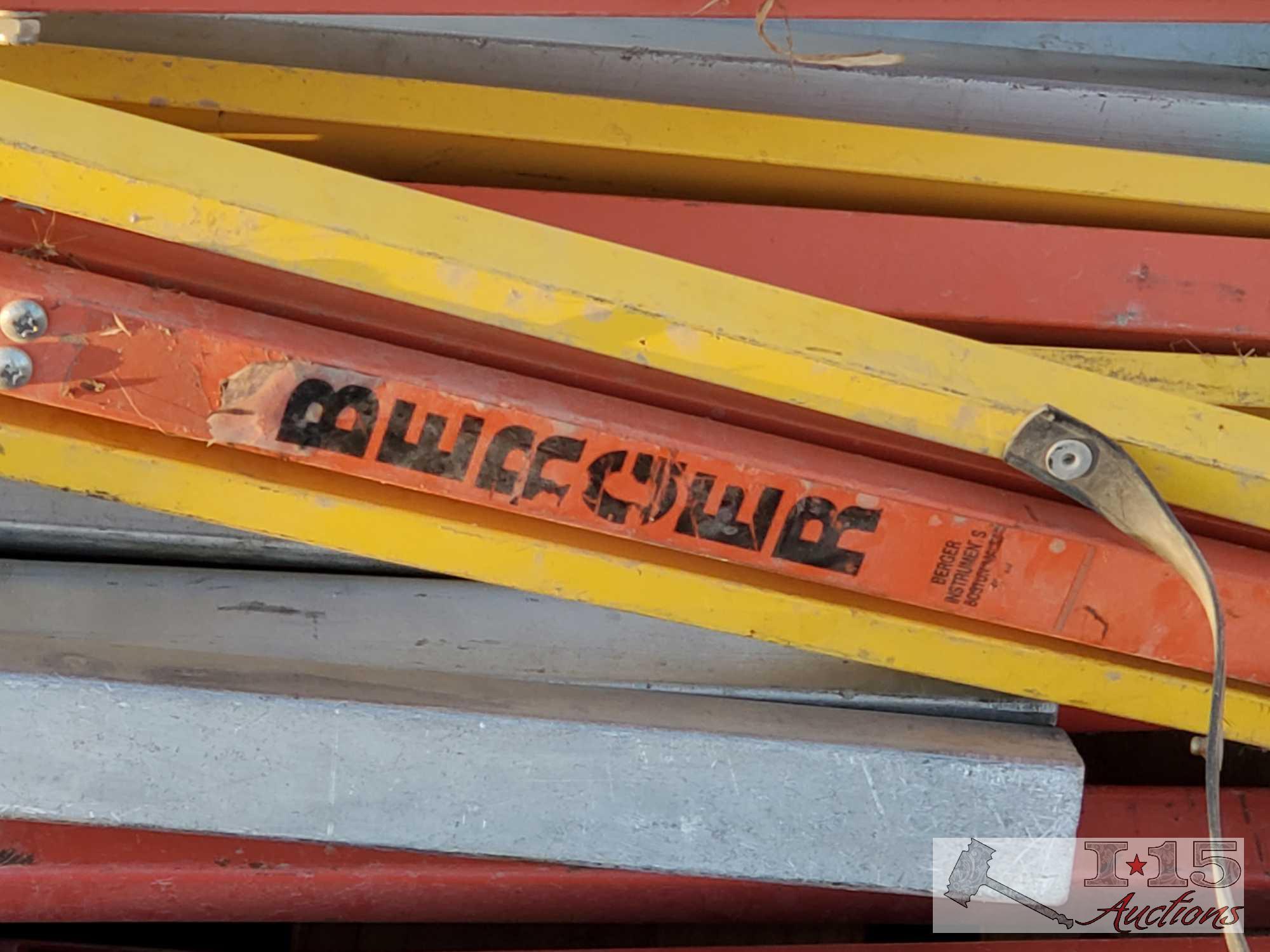 Aprox 25 Caution Sign Holders and Extra Pieces