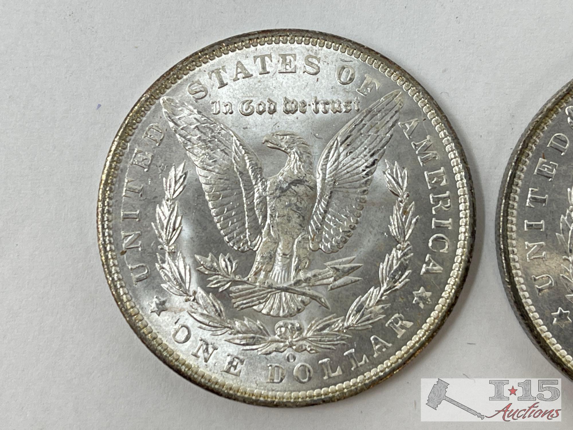 (2) 1904 Morgan Silver Dollars