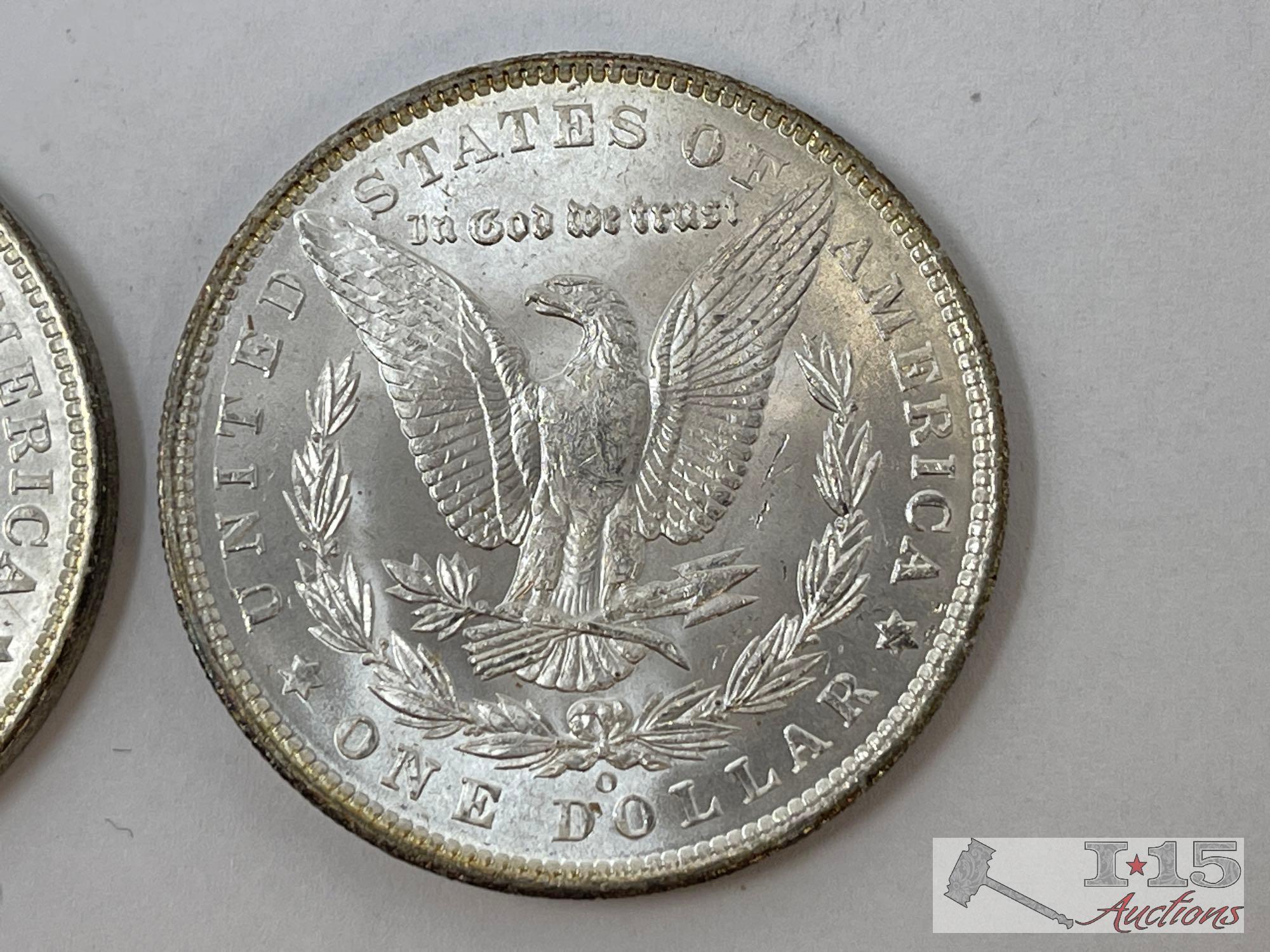 (2) 1904 Morgan Silver Dollars