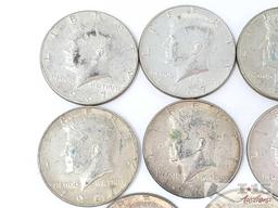 (8) 1967-1969 Kennedy Half Dollars
