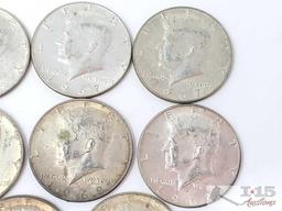 (8) 1967-1969 Kennedy Half Dollars