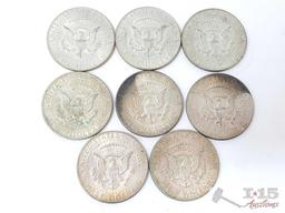 (8) 1967-1969 Kennedy Half Dollars