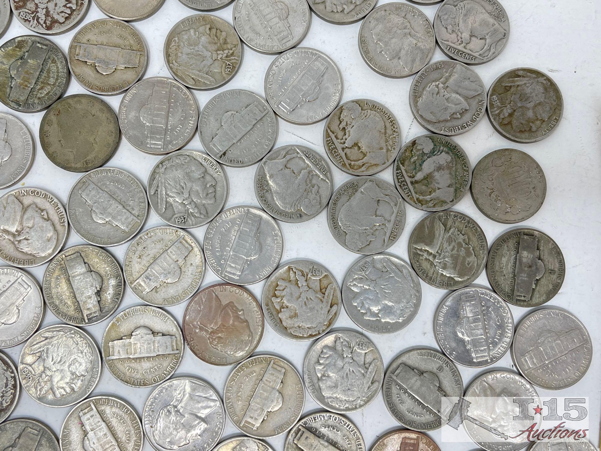 Collection of Over (150) Nickels