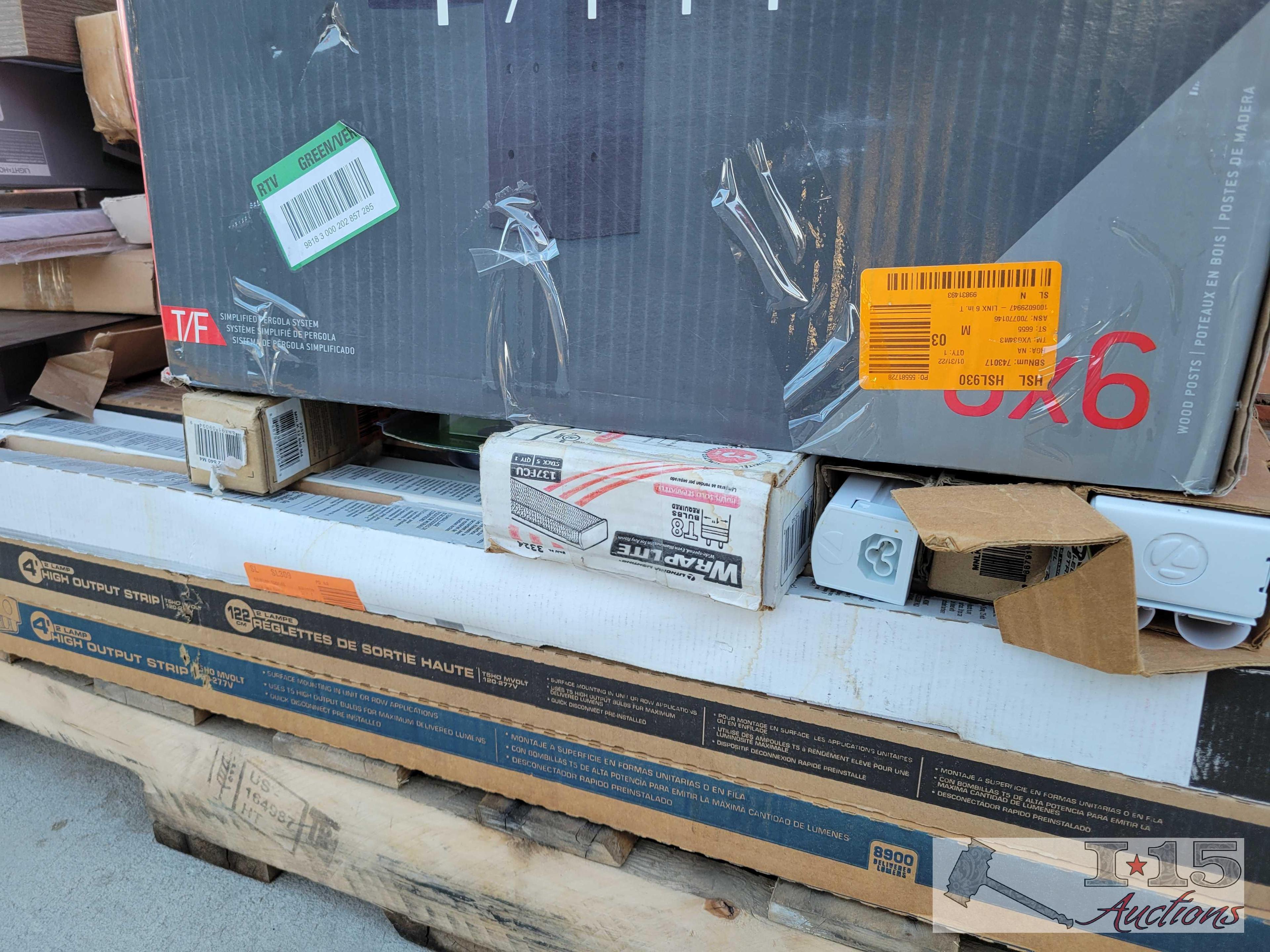 Assorted 4' Light Bars, Zircon MultiScanner, Electric Water Timer, Electrical Outlet Strip