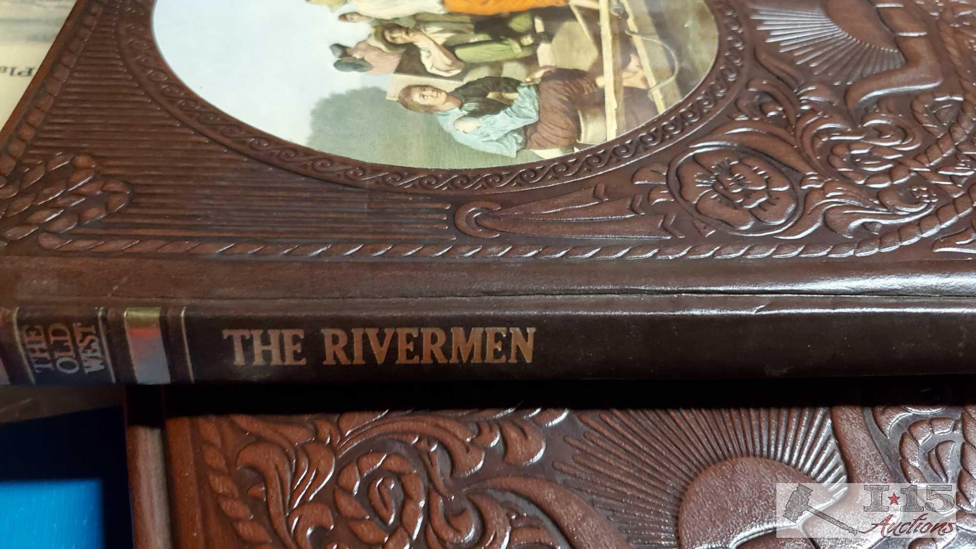 (3) Boxes of Cook Books, The Old West Series, and War History