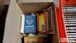 (3) Boxes of Cook Books, The Old West Series, and War History