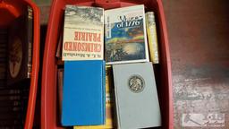 (3) Boxes of Cook Books, The Old West Series, and War History
