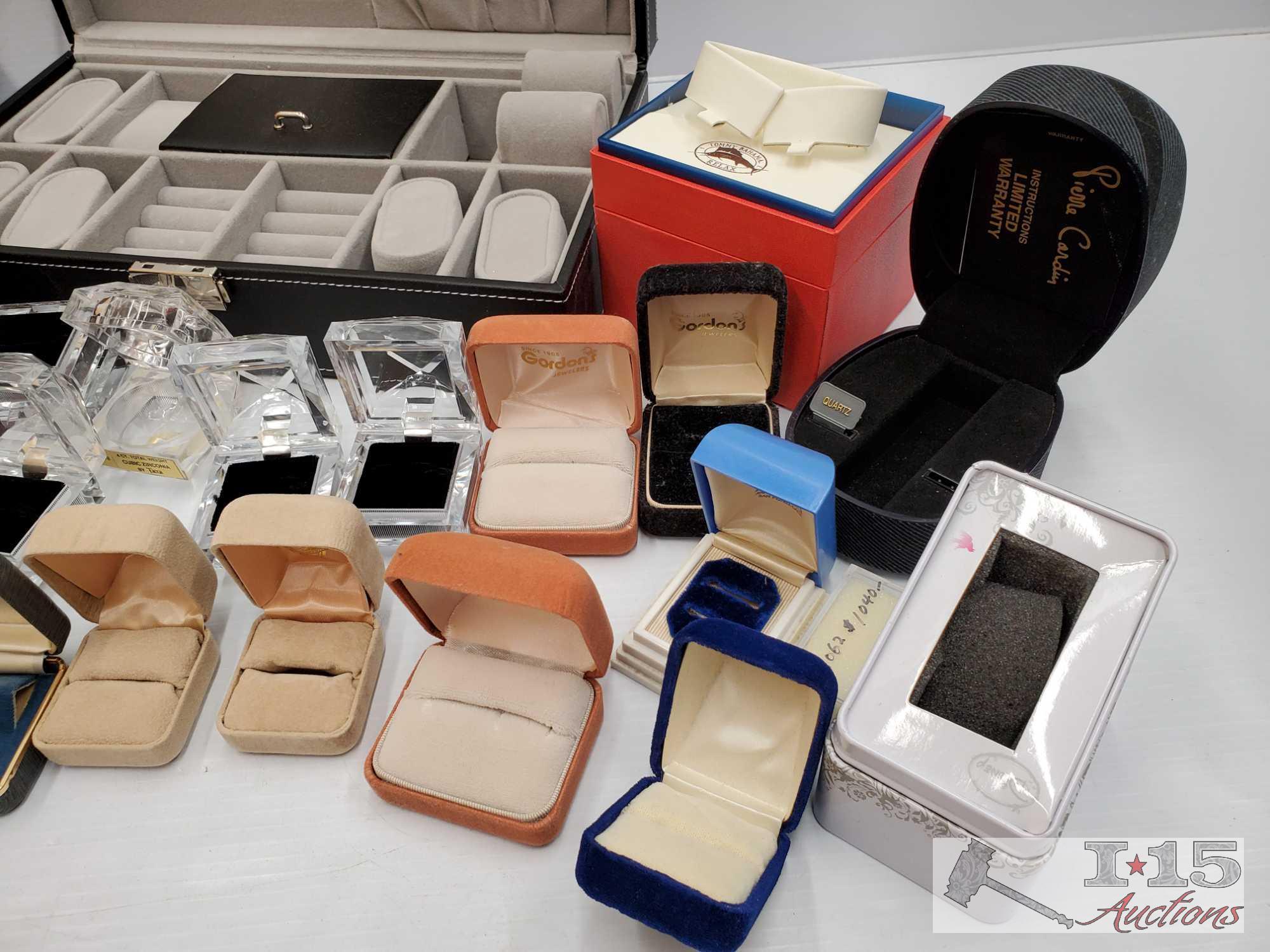 Empty Ring Boxes, Jewelry Boxes, Watch Boxes, and More!