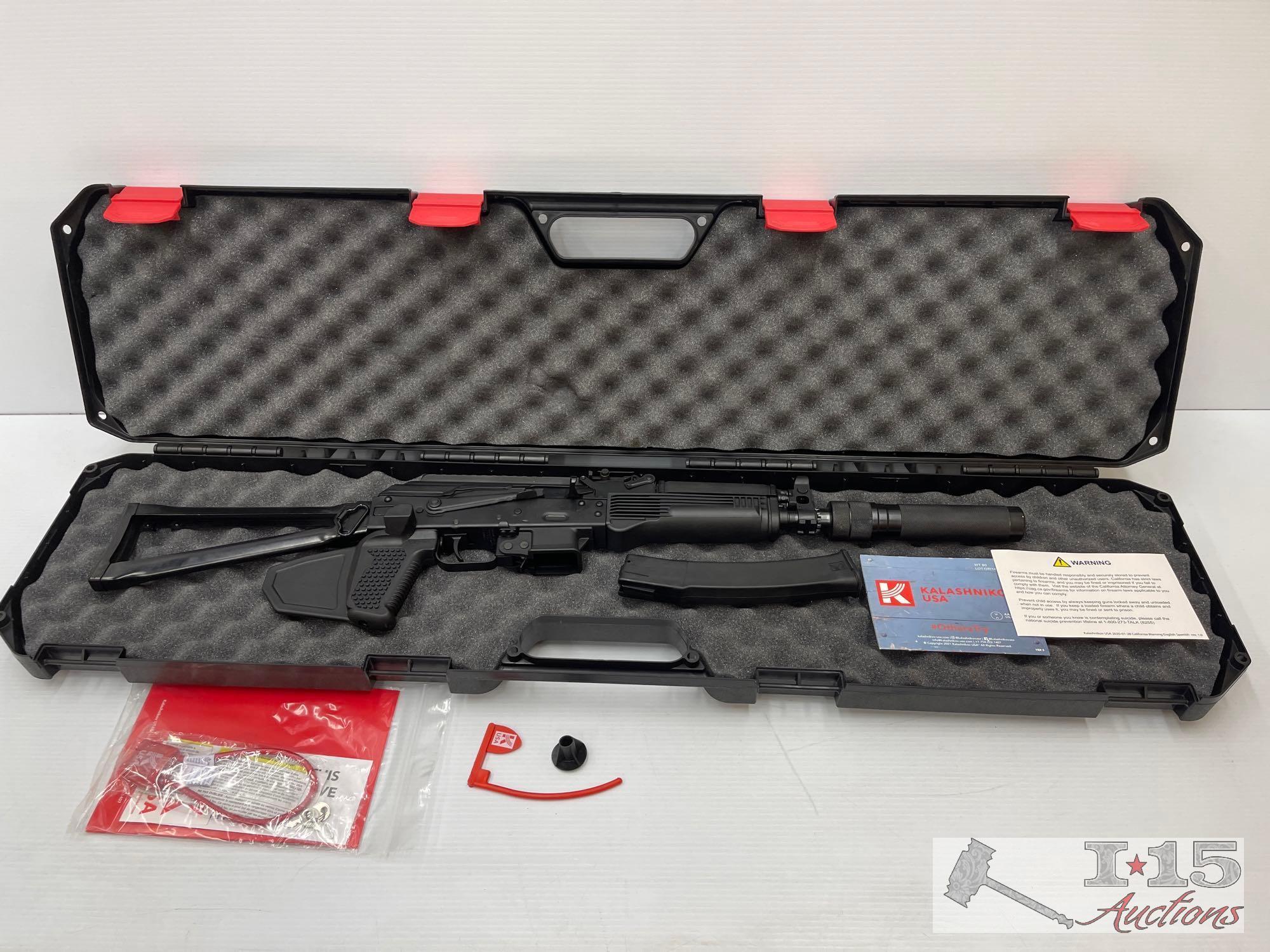 Kalashnikov KR-19 9mm Semi-Auto Rifle w/ Faux Suppressor