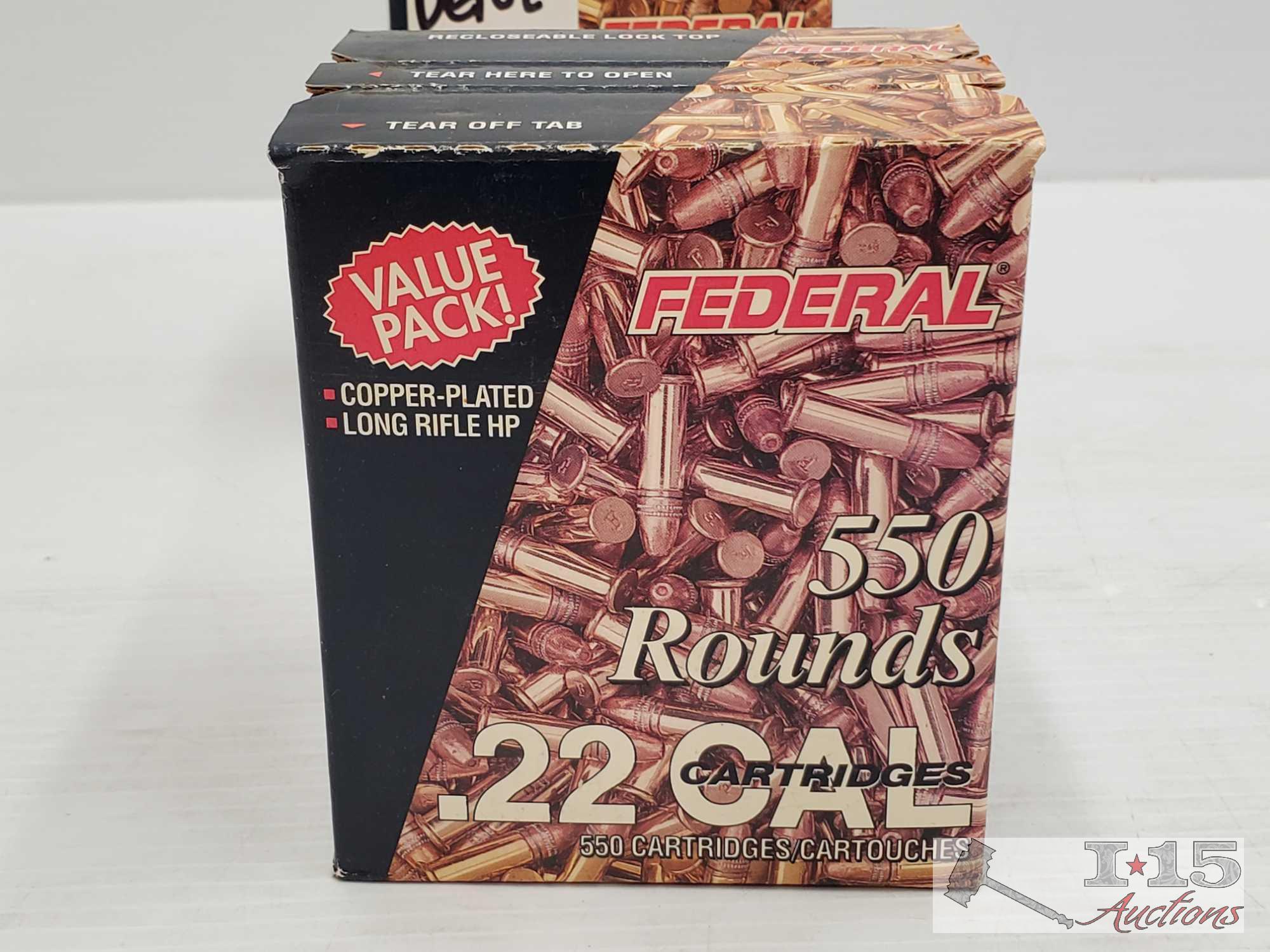 Over 1,000 Rounds Of Federal .22 Cal Ammo
