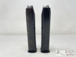 (2) Beretta 92F 9mm 15rd Magazines