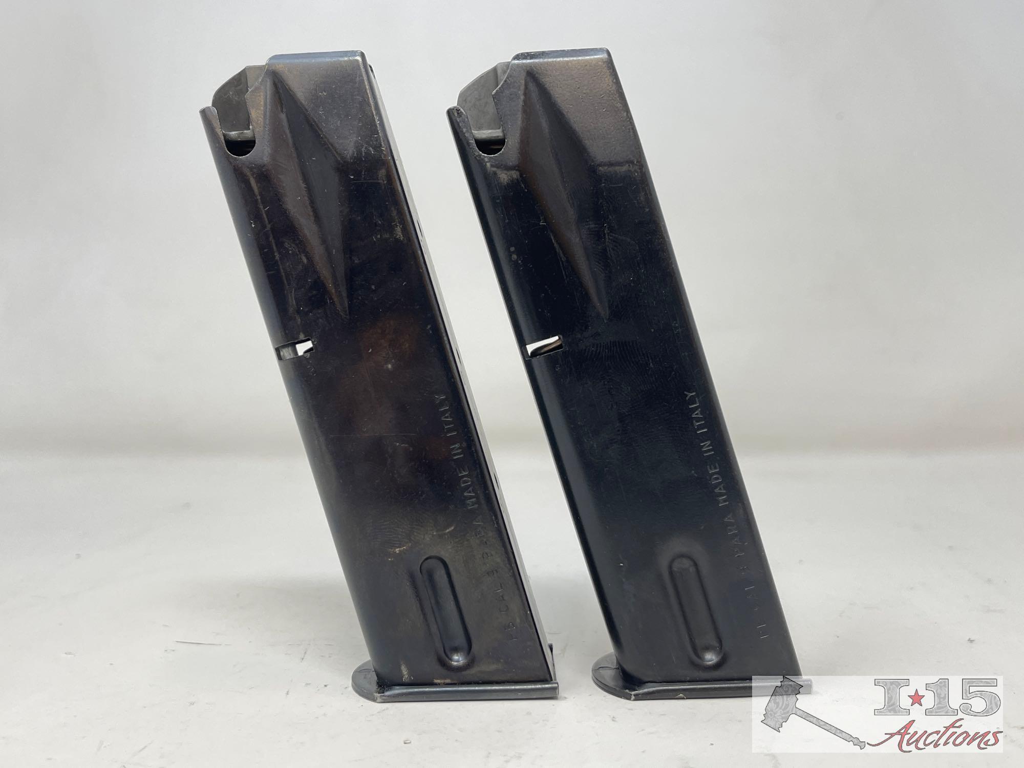 (2) Beretta 92F 9mm 15rd Magazines