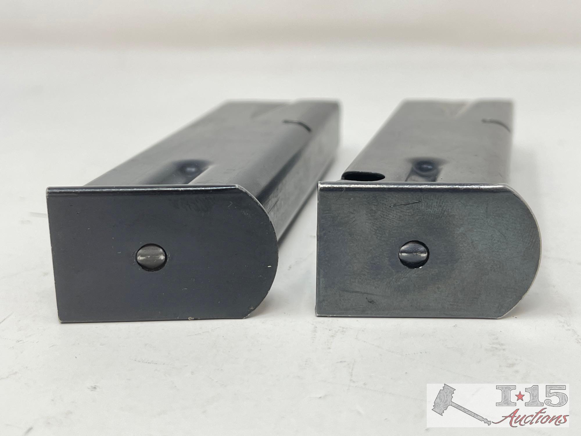 (2) Beretta 92F 9mm 15rd Magazines