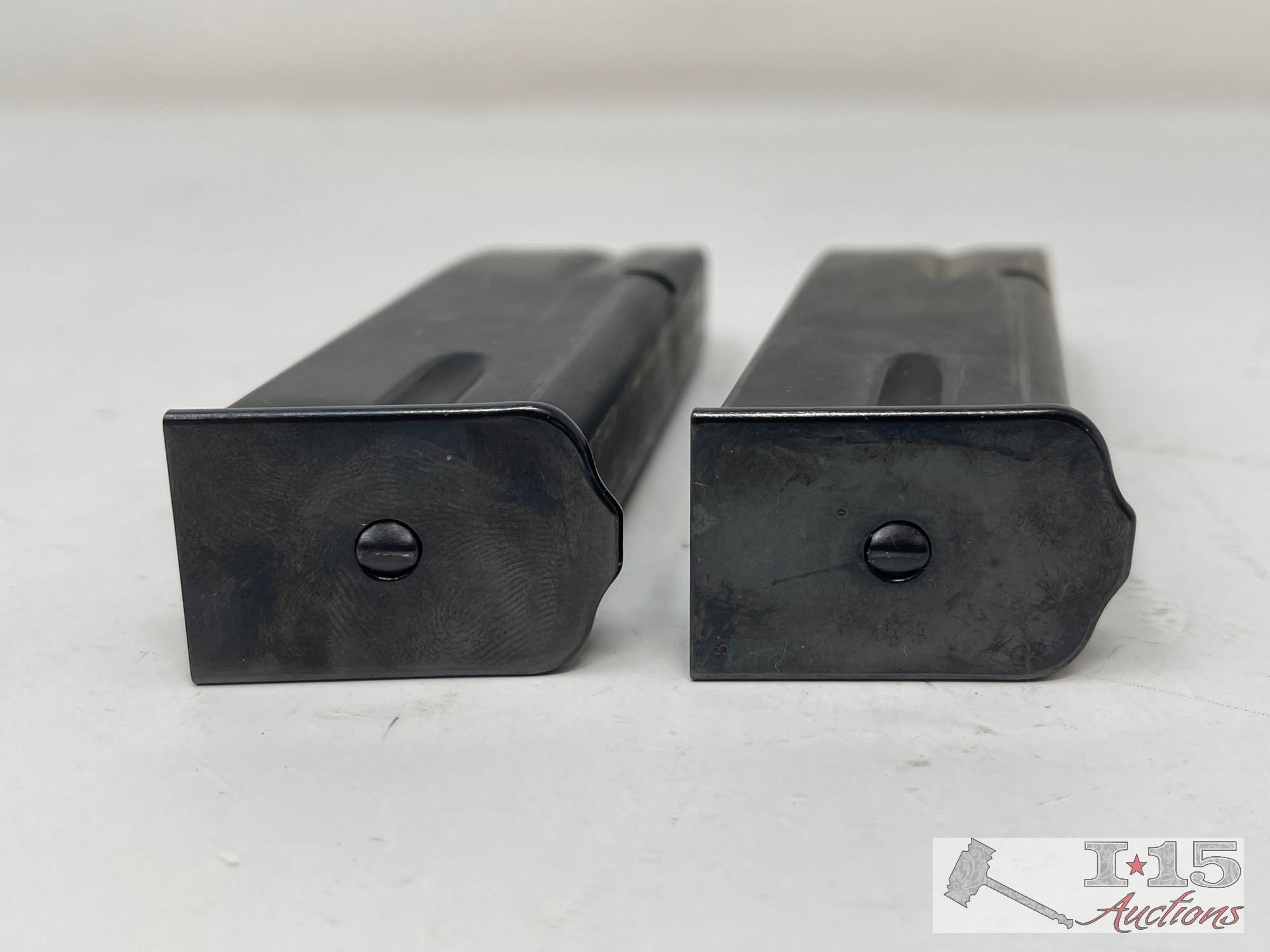 (2) Browning High-Power 9mm 13rd Magazines