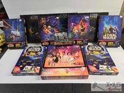 (11) Star Wars Interlocking/Mural Puzzle/Stick N Lift
